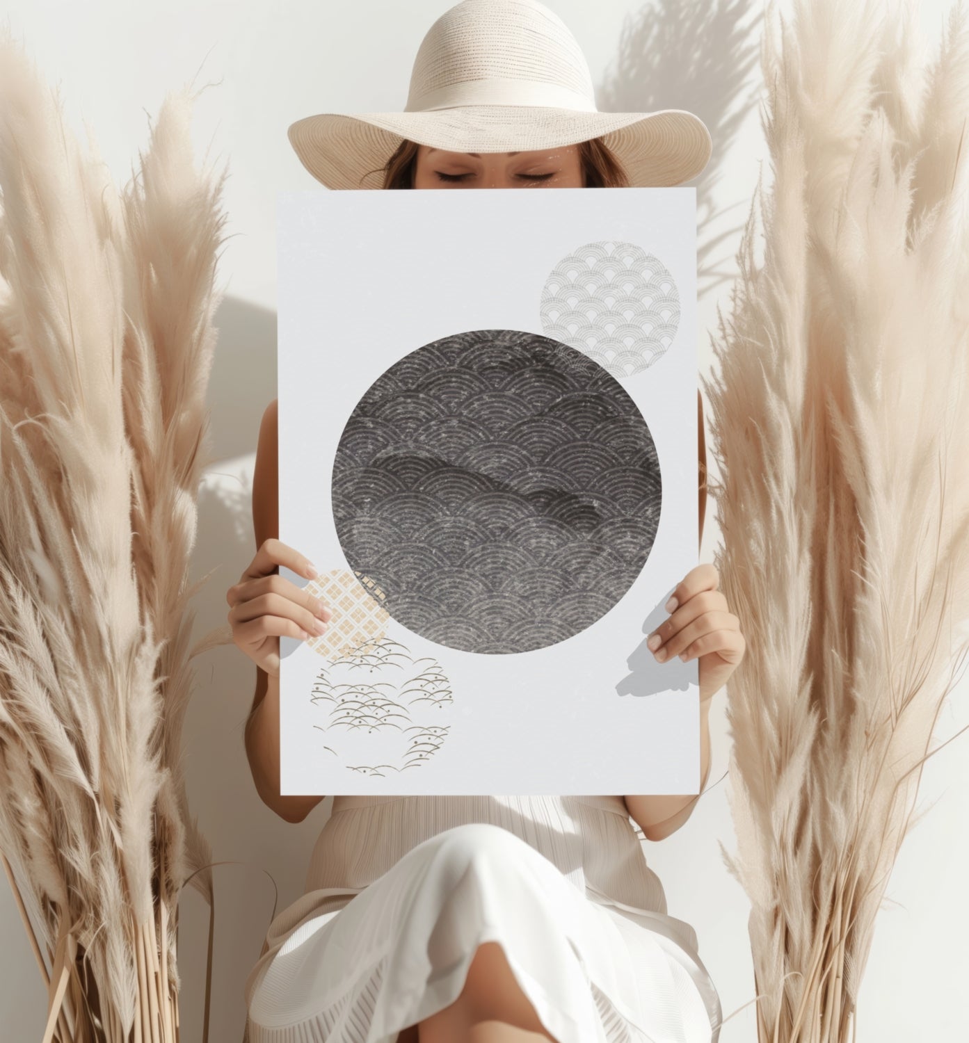 Abstract Art Dots V2 Aluminum Print-3