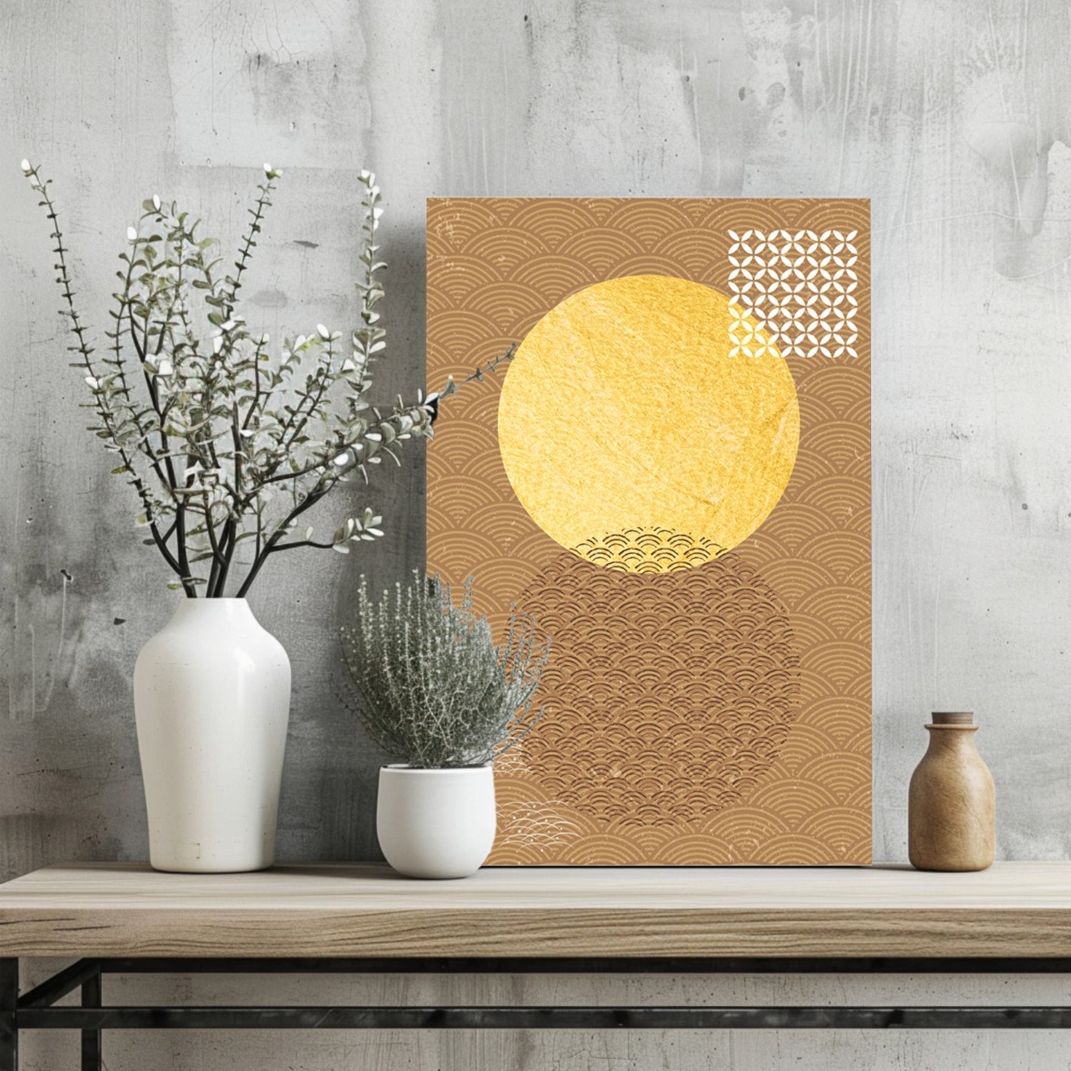Abstract Art Dots V3 Aluminum Print-1