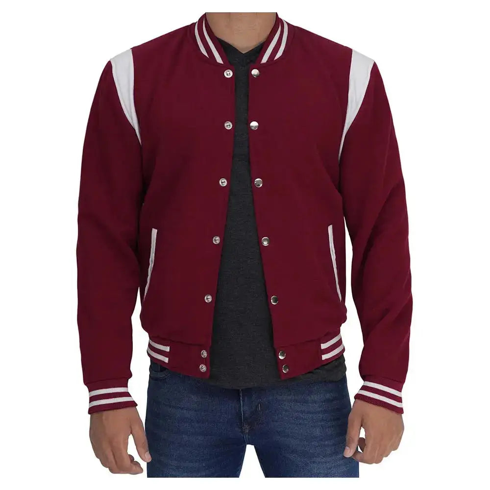 Men’s Brown Letherman Vintage Varsity Jacket-0