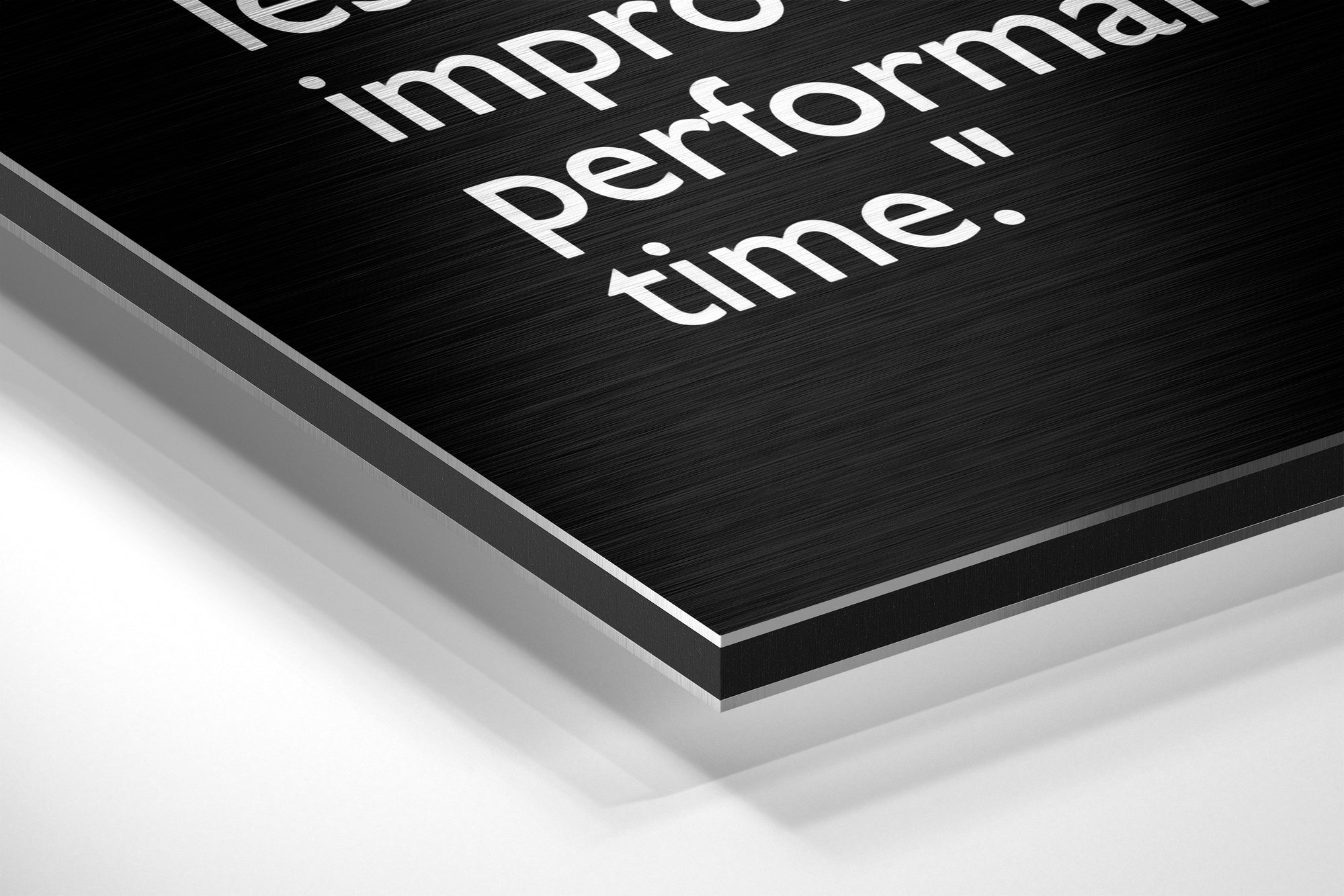 Words of Malcolm Brushed Aluminium Dibond Wall Art-1