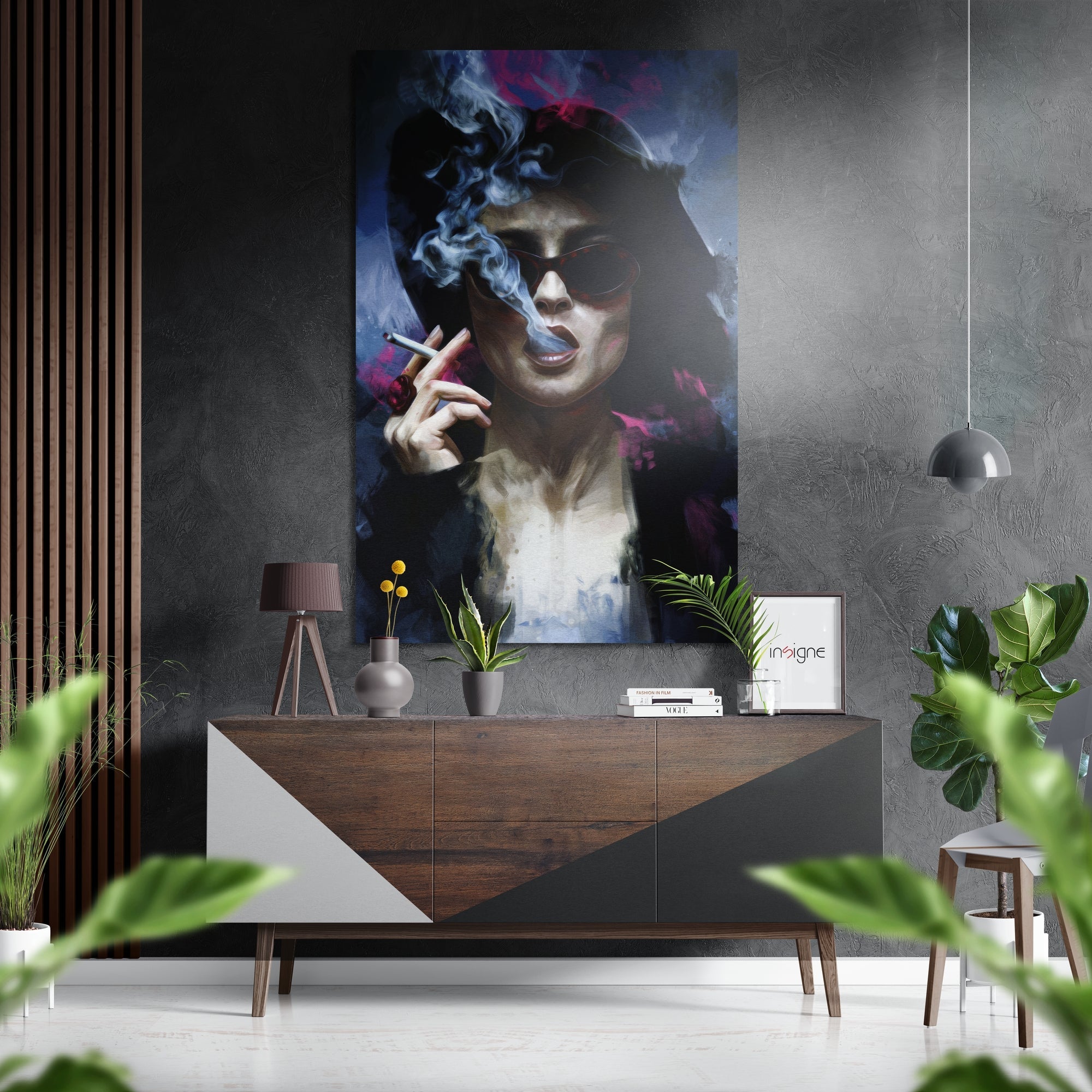 Marla Singer Brushed Aluminium Dibond Wall Art-0