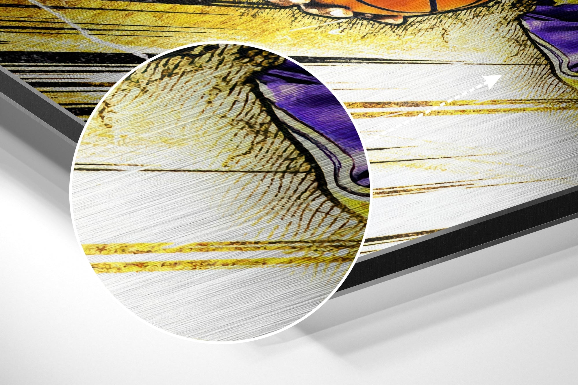 LeBron James Brushed Aluminium Dibond Wall Art-2