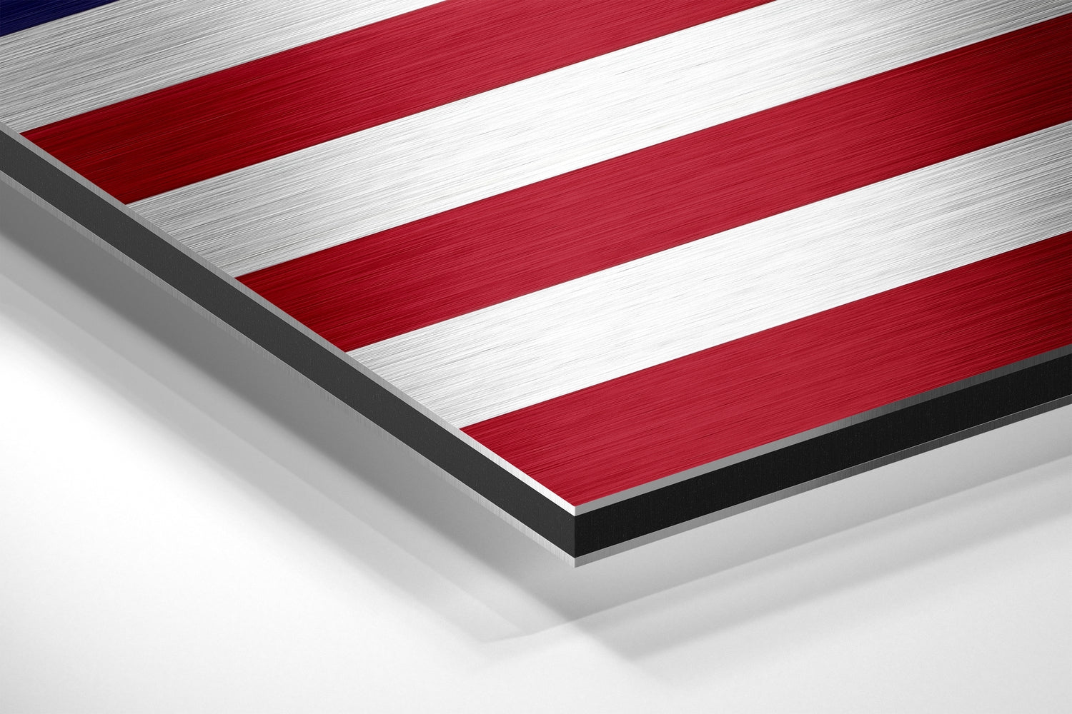 American Flag Brushed Aluminium Dibond Wall Art-1