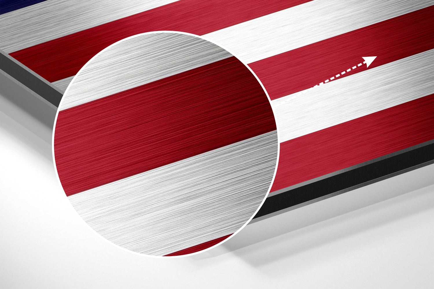 American Flag Brushed Aluminium Dibond Wall Art-2