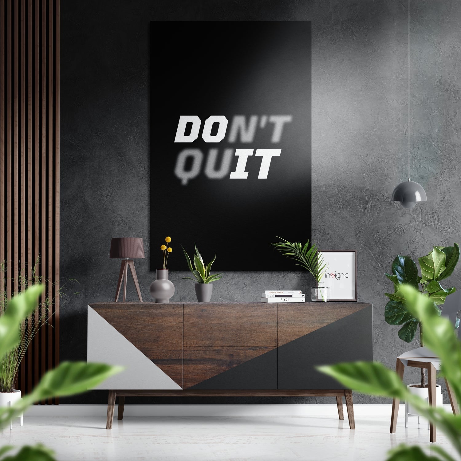 Do It Brushed Aluminium Dibond Wall Art-0