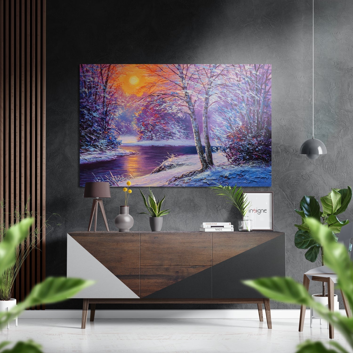 River View Brushed Aluminium Dibond Wall Art-0