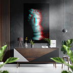 Blurry Statue Brushed Aluminium Dibond Wall Art-0