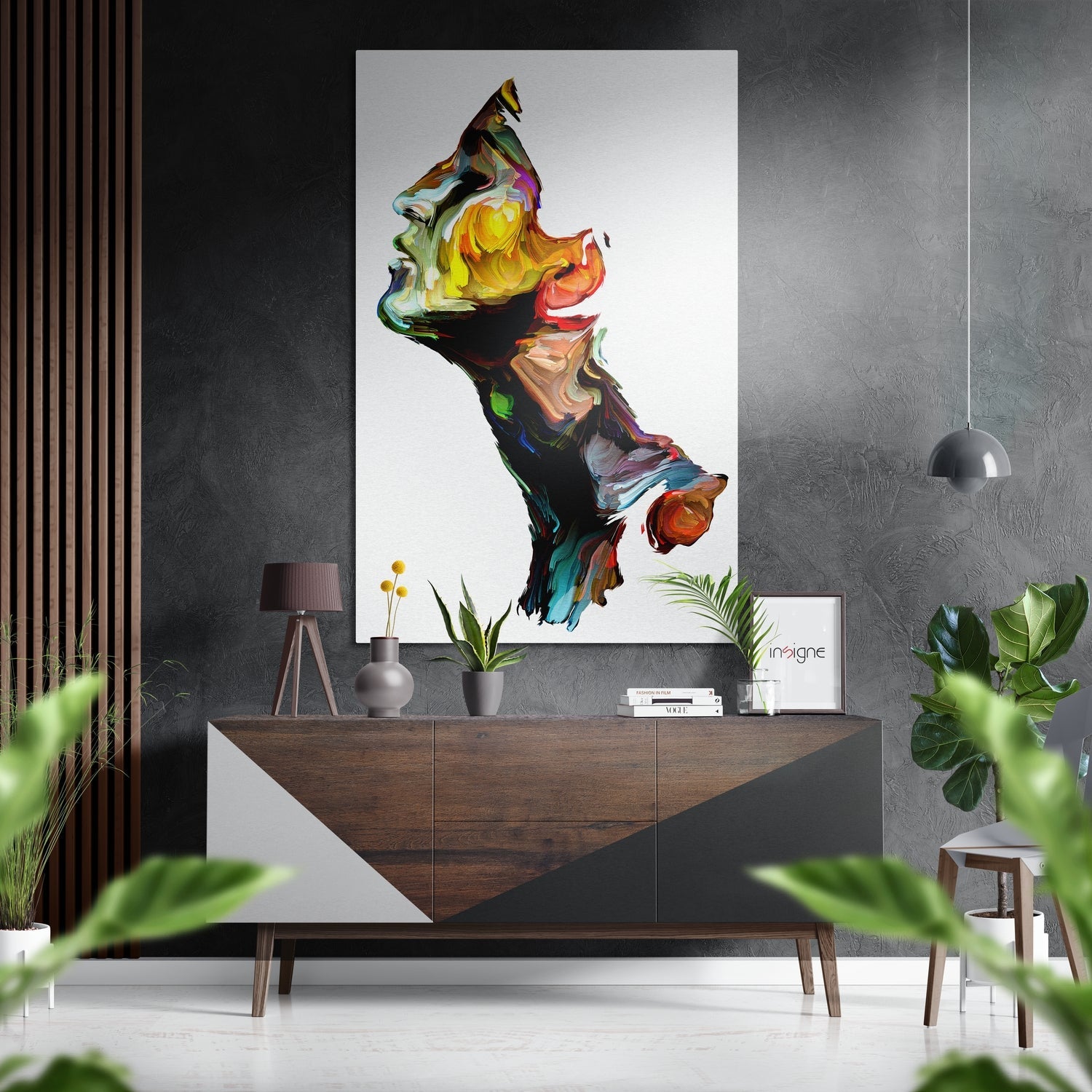 Colorful Feelings Brushed Aluminium Dibond Wall Art-0