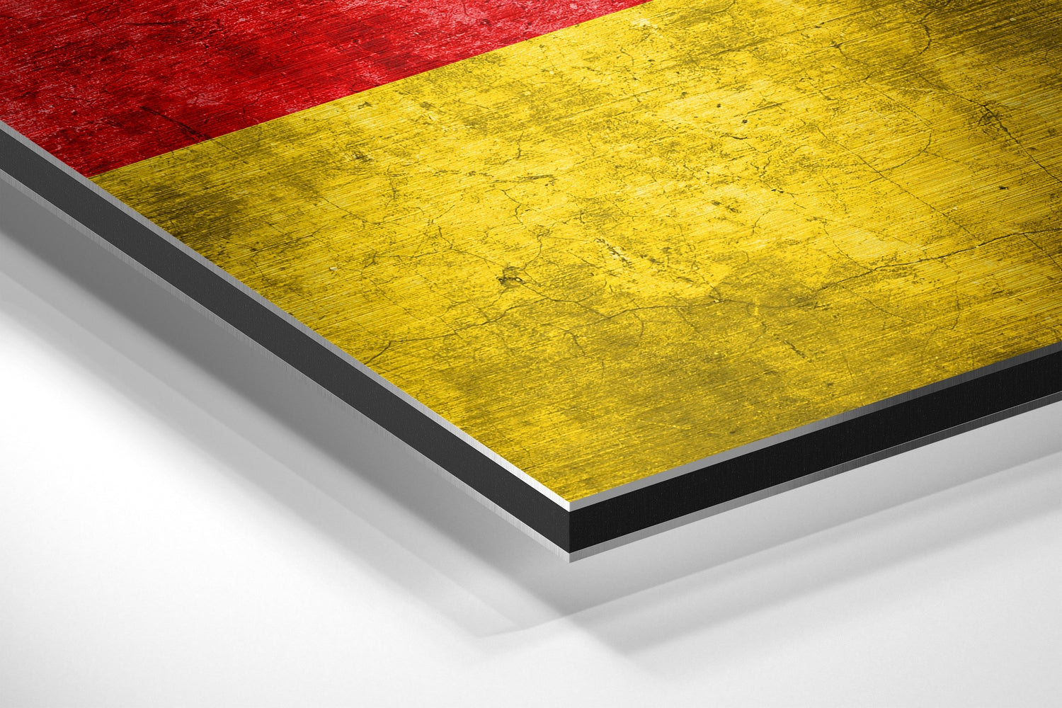 Flag of Germany Brushed Aluminium Dibond Wall Art-1