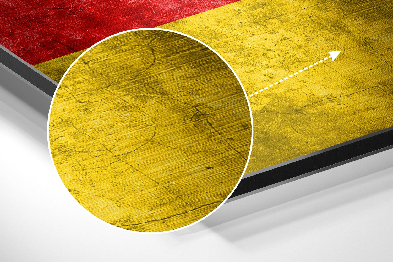 Flag of Germany Brushed Aluminium Dibond Wall Art-2