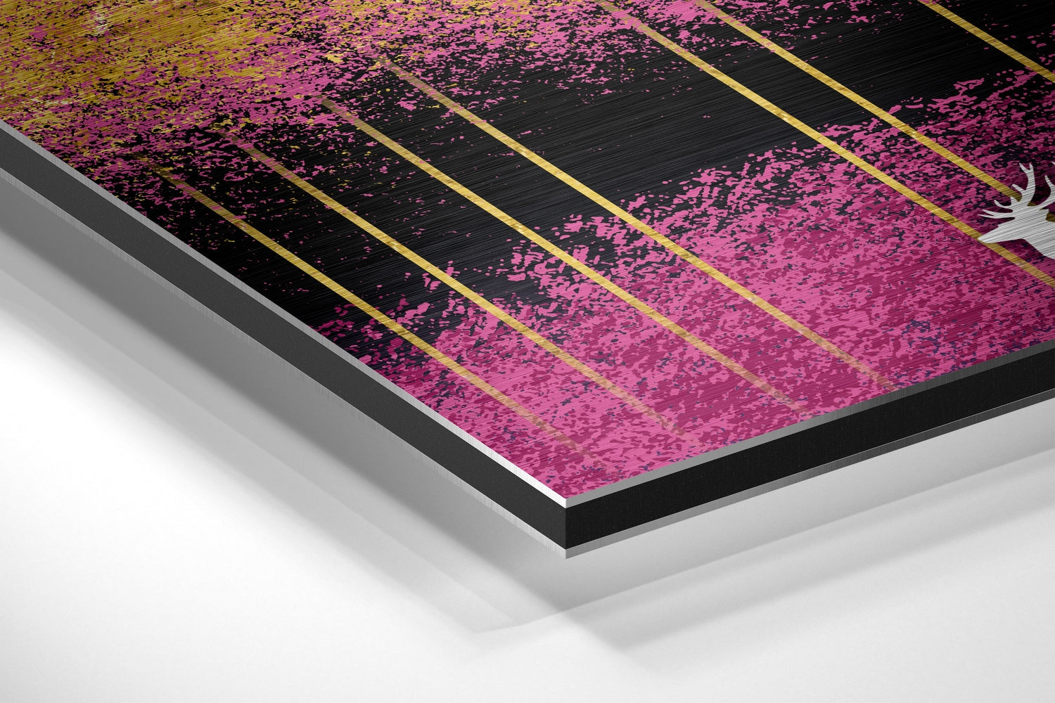 Deers of Dreams Brushed Aluminium Dibond Wall Art-1