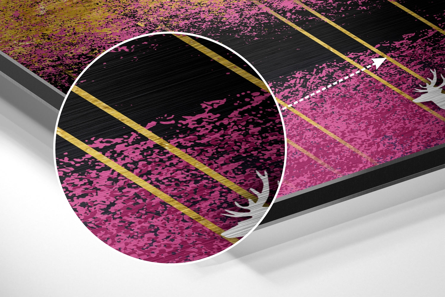 Deers of Dreams Brushed Aluminium Dibond Wall Art-2