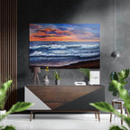 Waves Brushed Aluminium Dibond Wall Art-0