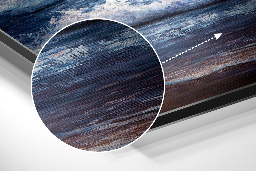 Waves Brushed Aluminium Dibond Wall Art-2