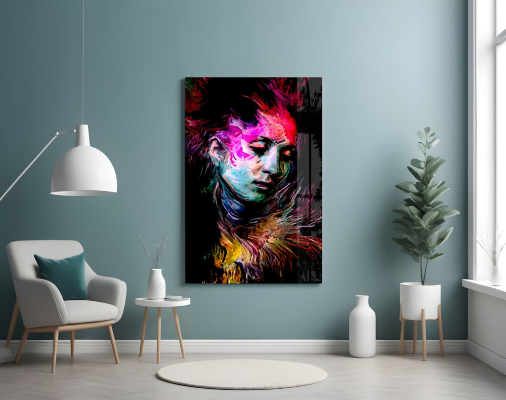 Colorful Thoughts Glass Wall Art-3