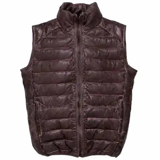 Bubble Leather Vest-0