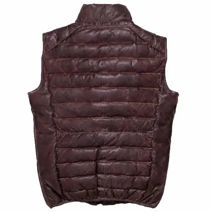 Bubble Leather Vest-2