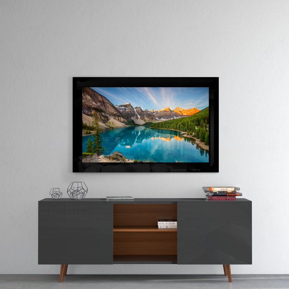 Lake View Glass Wall Art-3