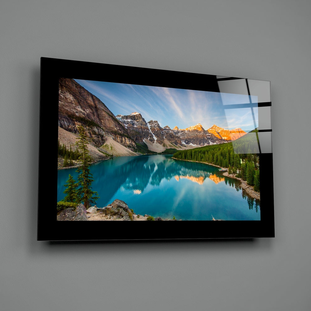 Lake View Glass Wall Art-1