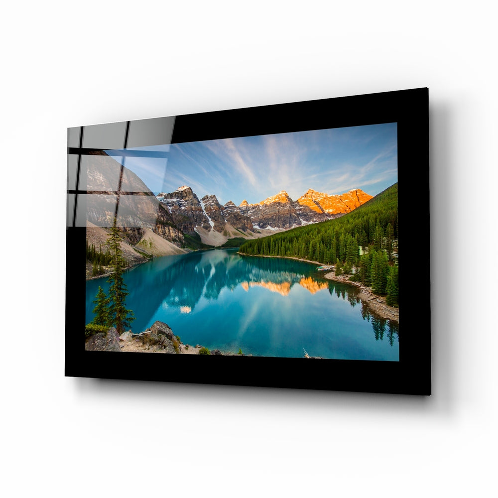 Lake View Glass Wall Art-0