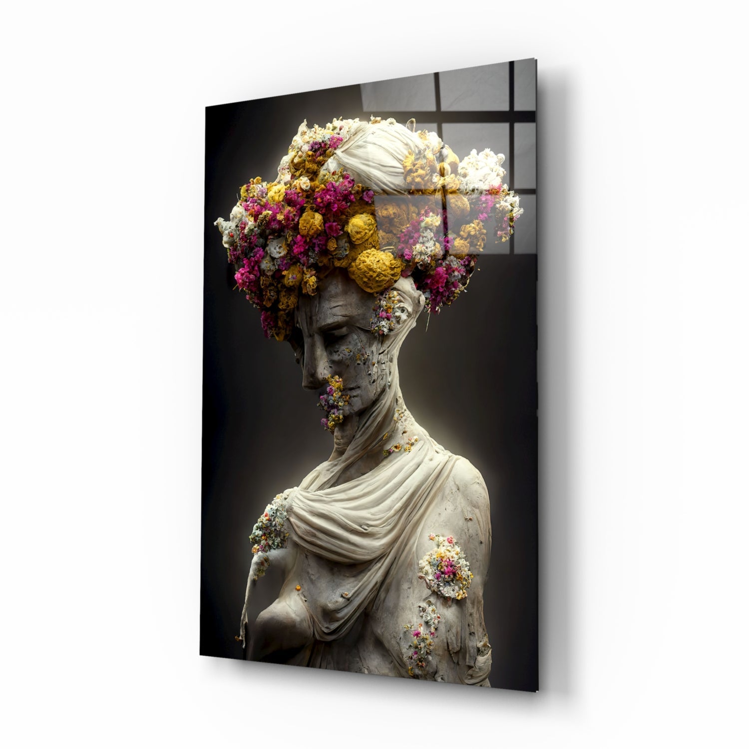 Abandoned Statue Glass Wall Art  || Designer Collection-0