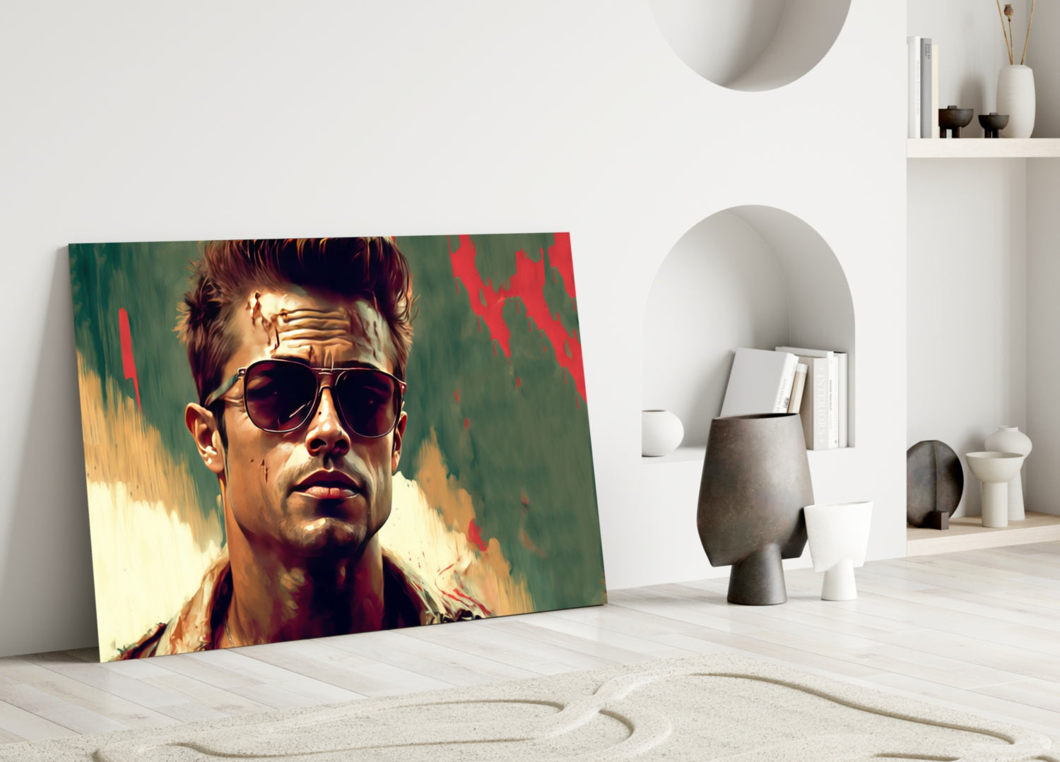 Fight Club - Tyler Durden Glass Wall Art  || Designer Collection-2