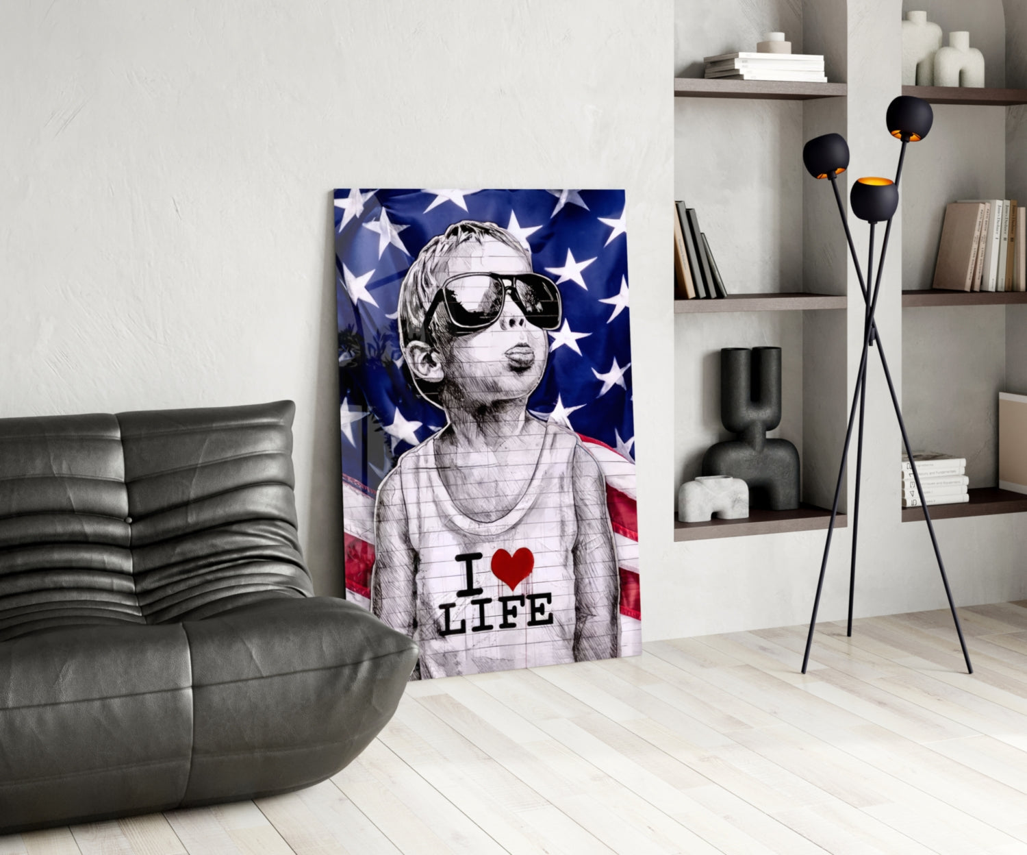 I Love Life Glass Wall Art || Designer Collection-4