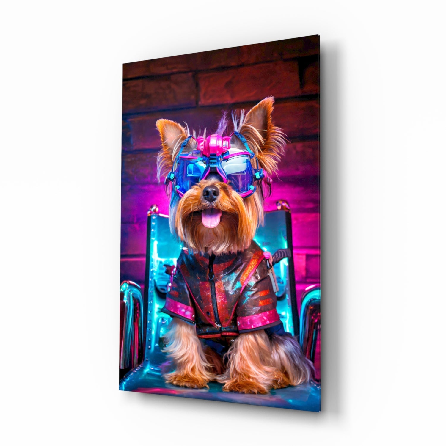 Hip Dog Glass Wall Art || Designer Collection-0