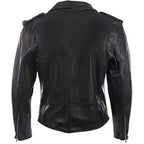 Men’s Genuine Leather Belted Biker Jacket-1