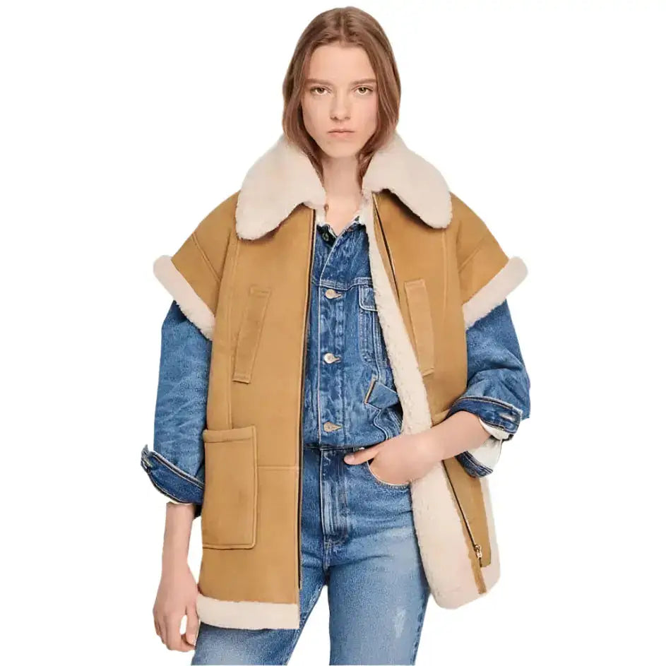 Women’s Vintage Shearling Vest-0