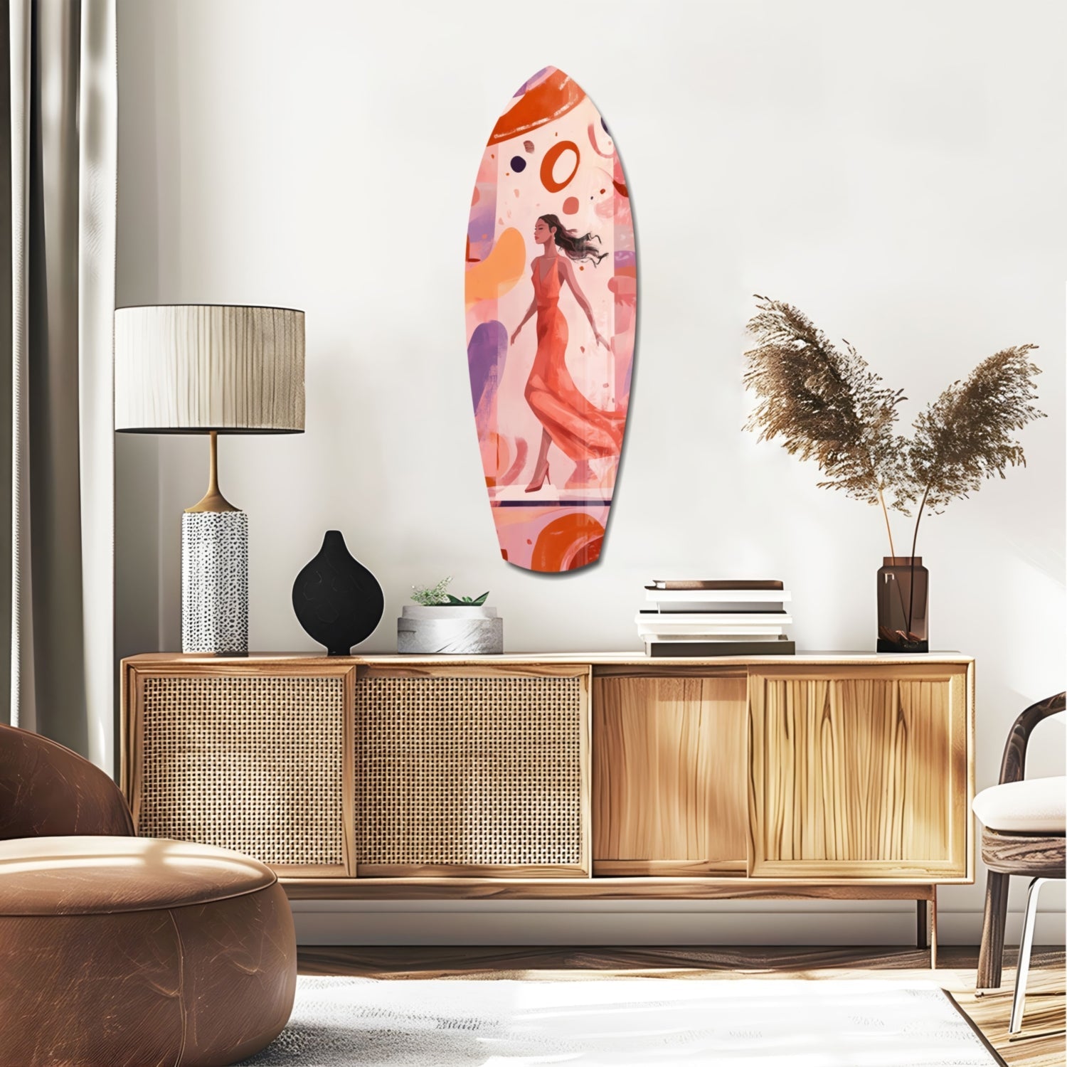 Dance Flow Glass Wall Art-1