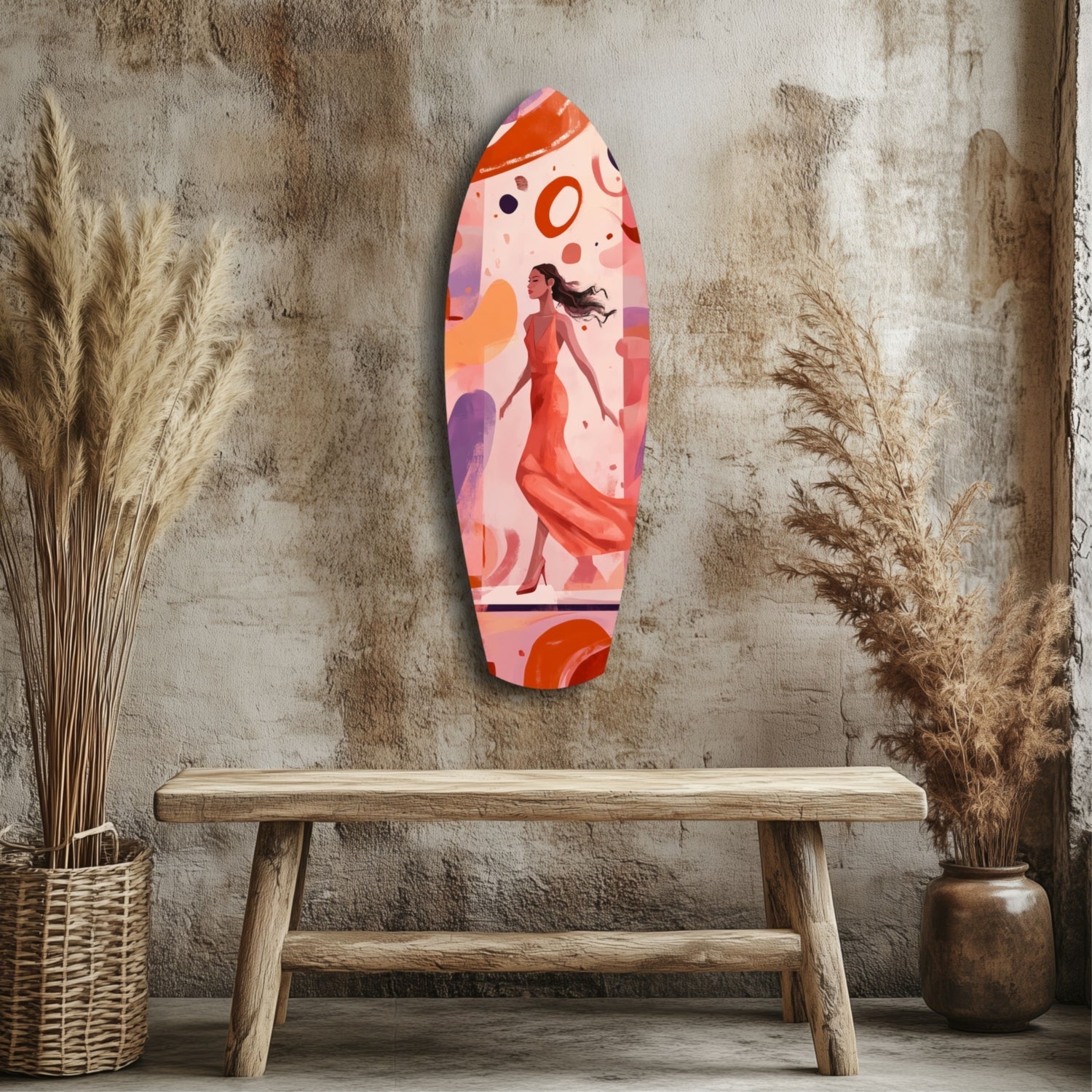 Dance Flow Glass Wall Art-2