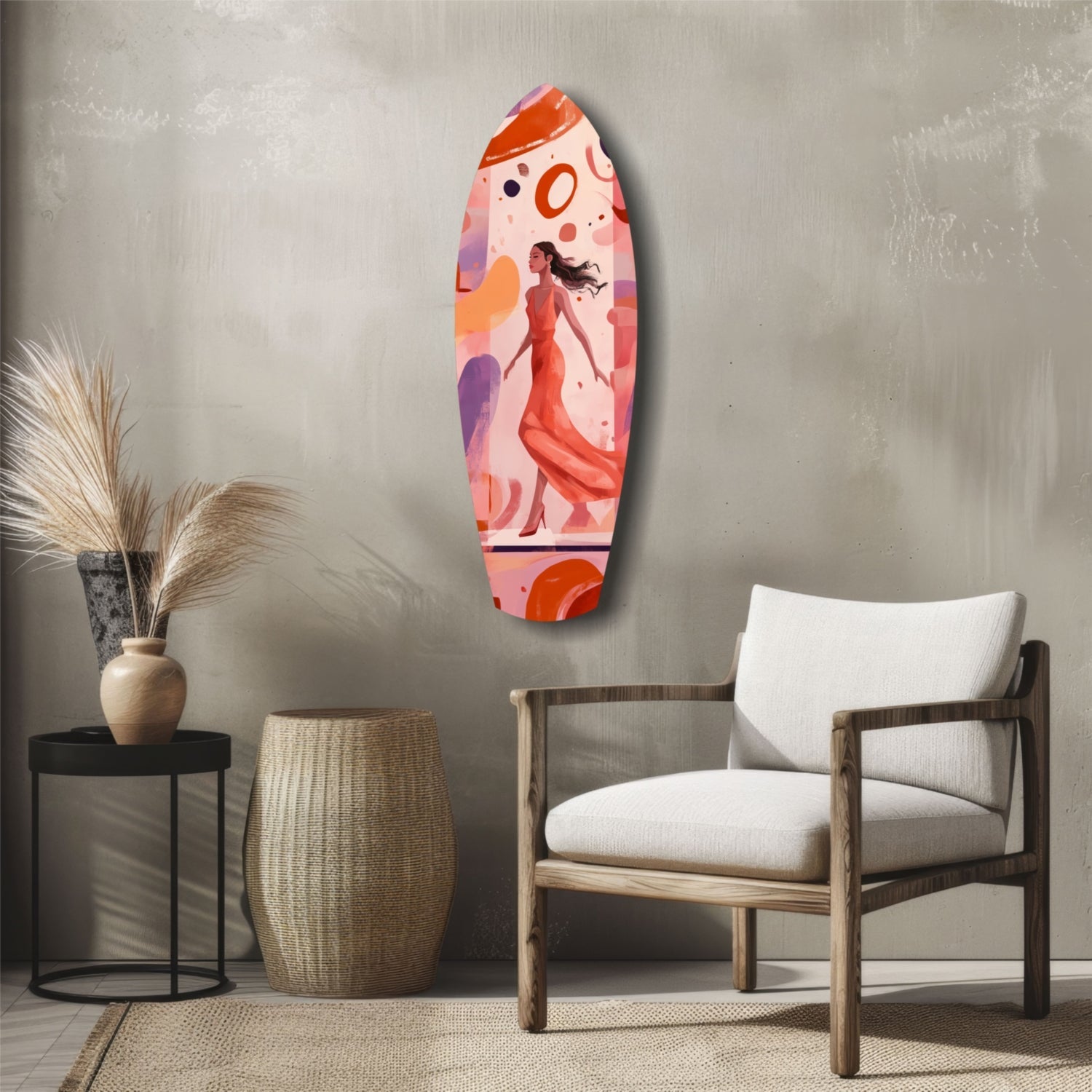 Dance Flow Glass Wall Art-4