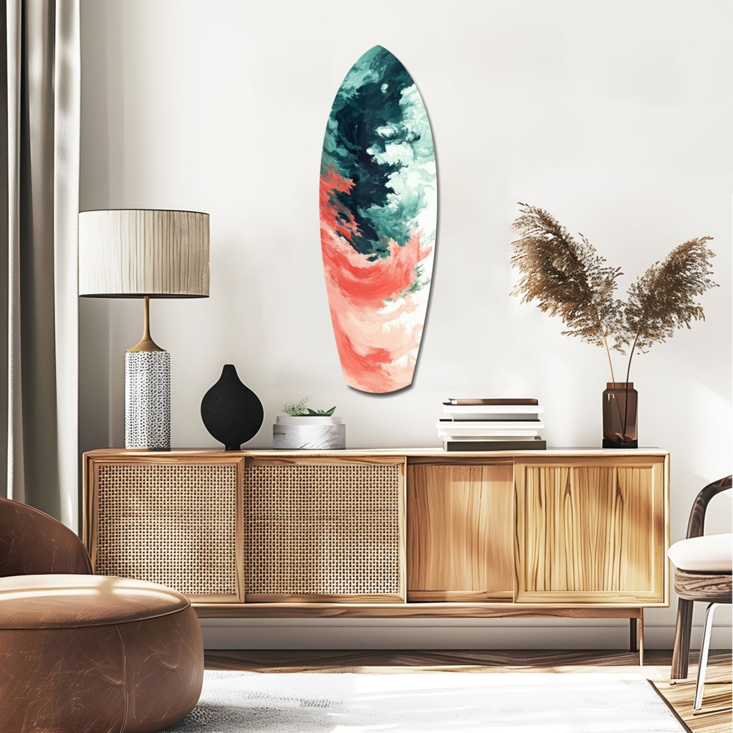 Relentless Waves Glass Wall Art-1