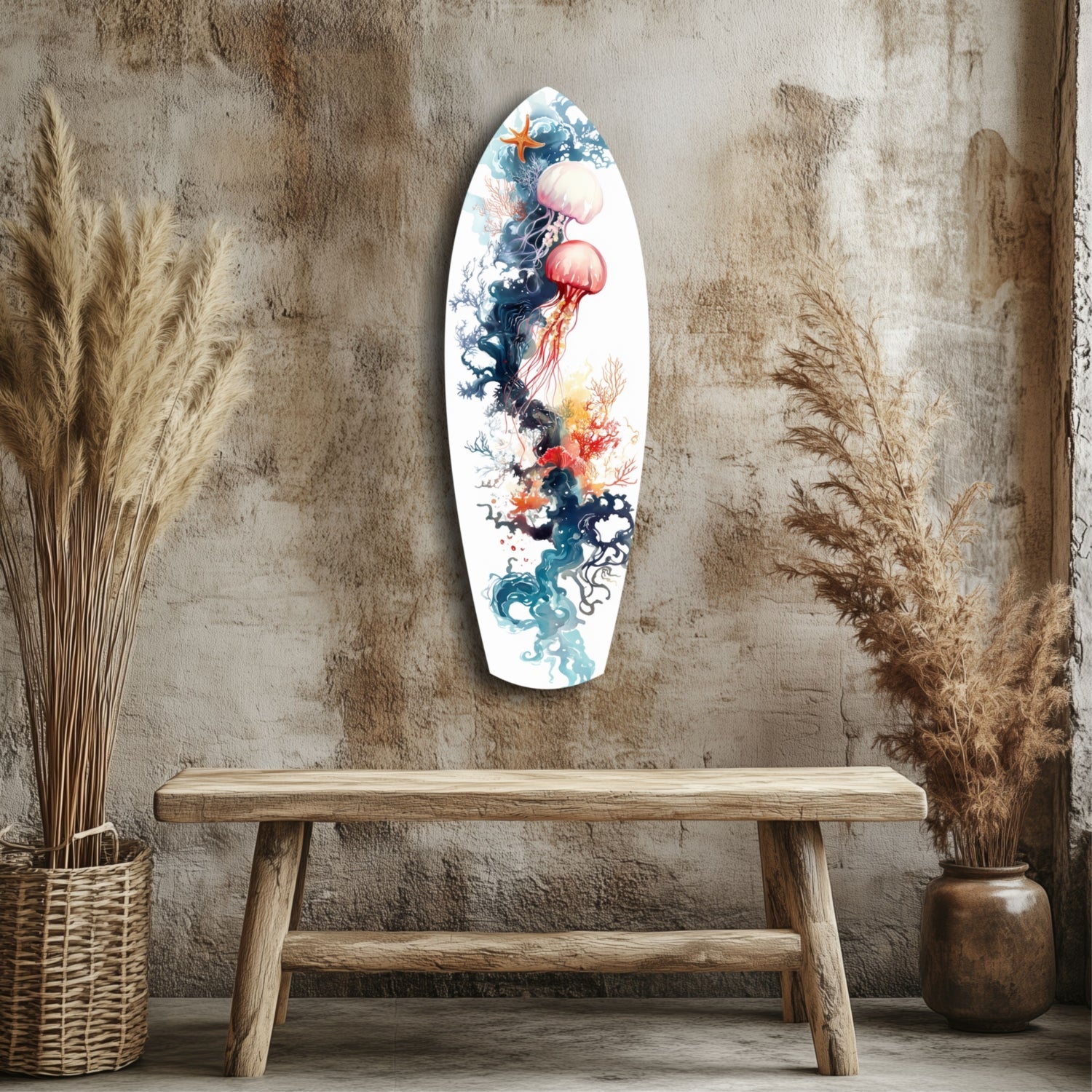 JellyFish Glass Wall Art-2