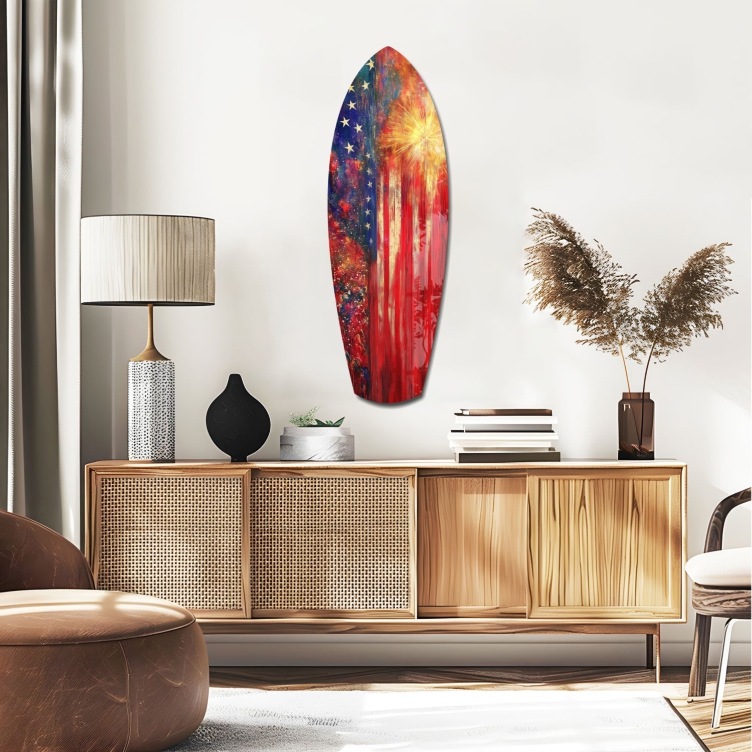 4th of July Glass Wall Art-1