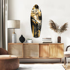 Golden Marilyn Monroe Glass Wall Art-1