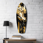 Golden Marilyn Monroe Glass Wall Art-3