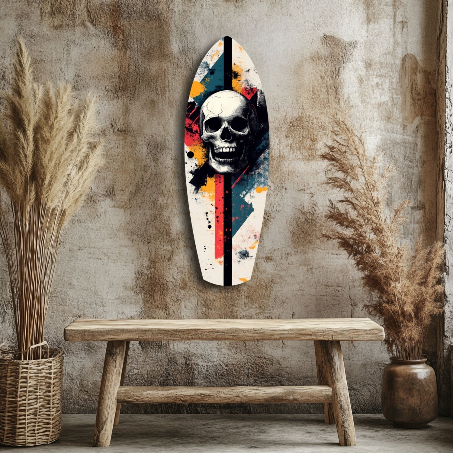 Skull Glass Wall Art-2