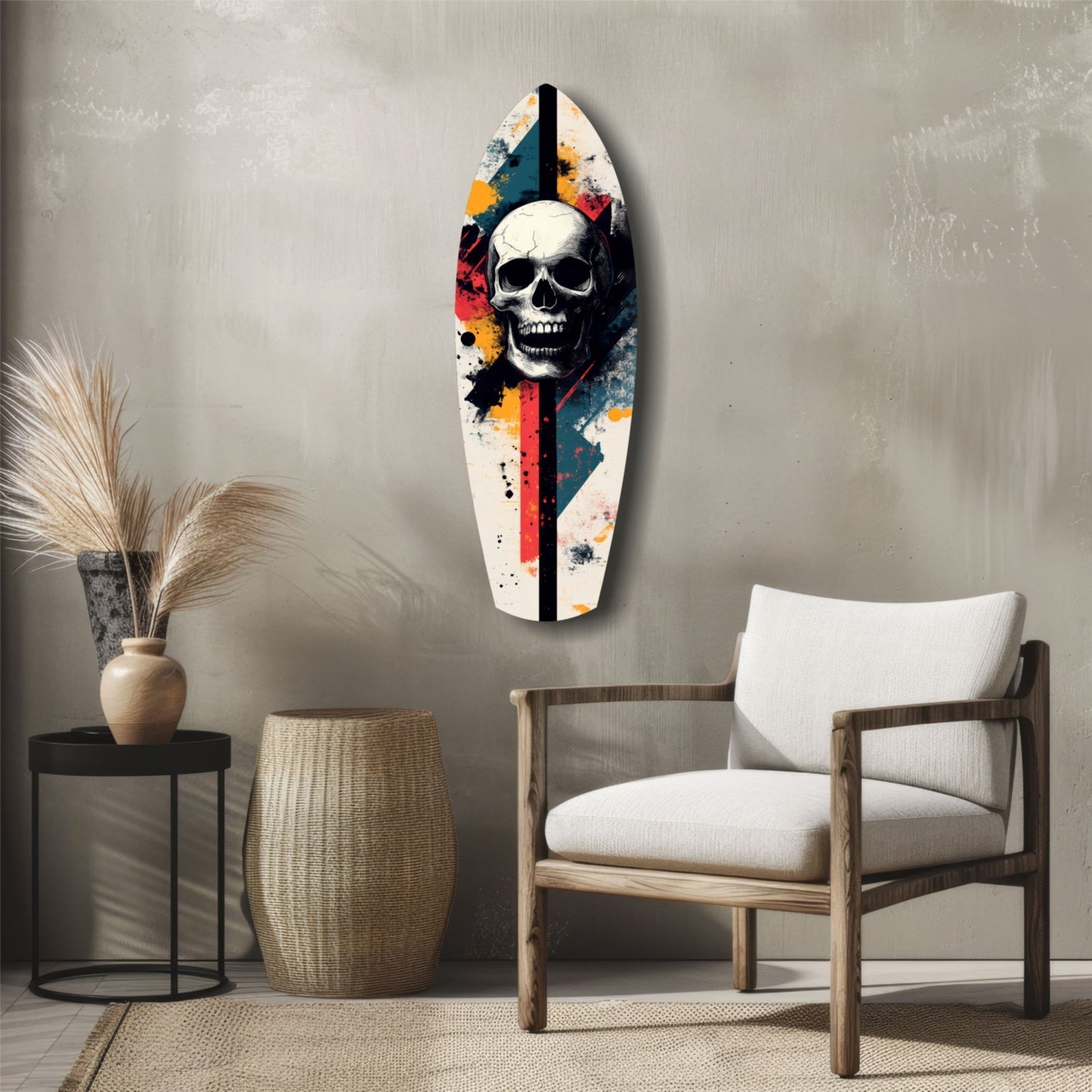 Skull Glass Wall Art-4