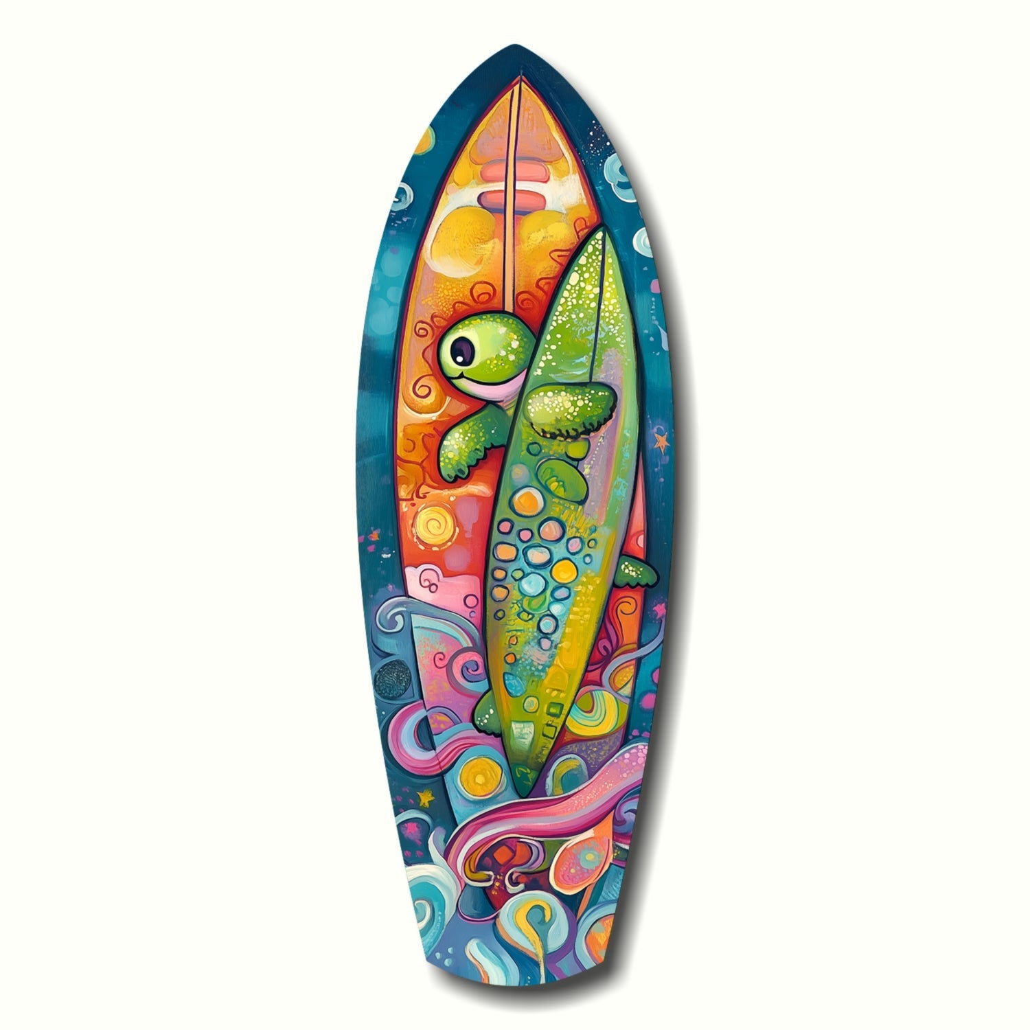 Surfer Caretta Glass Wall Art-0