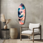 Wavy Ocean Glass Wall Art-4