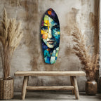 Fragmented Beauty Glass Wall Art-2