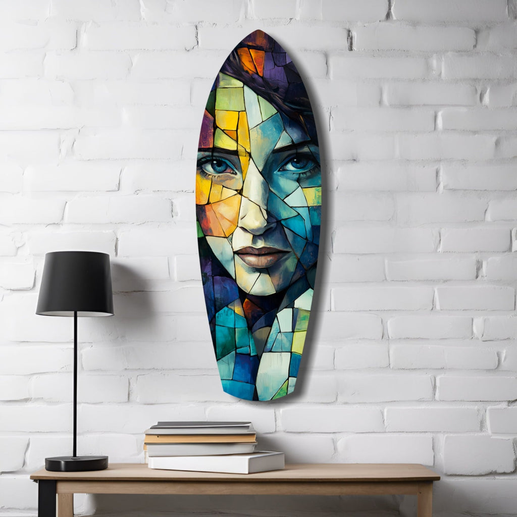 Fragmented Beauty Glass Wall Art-3