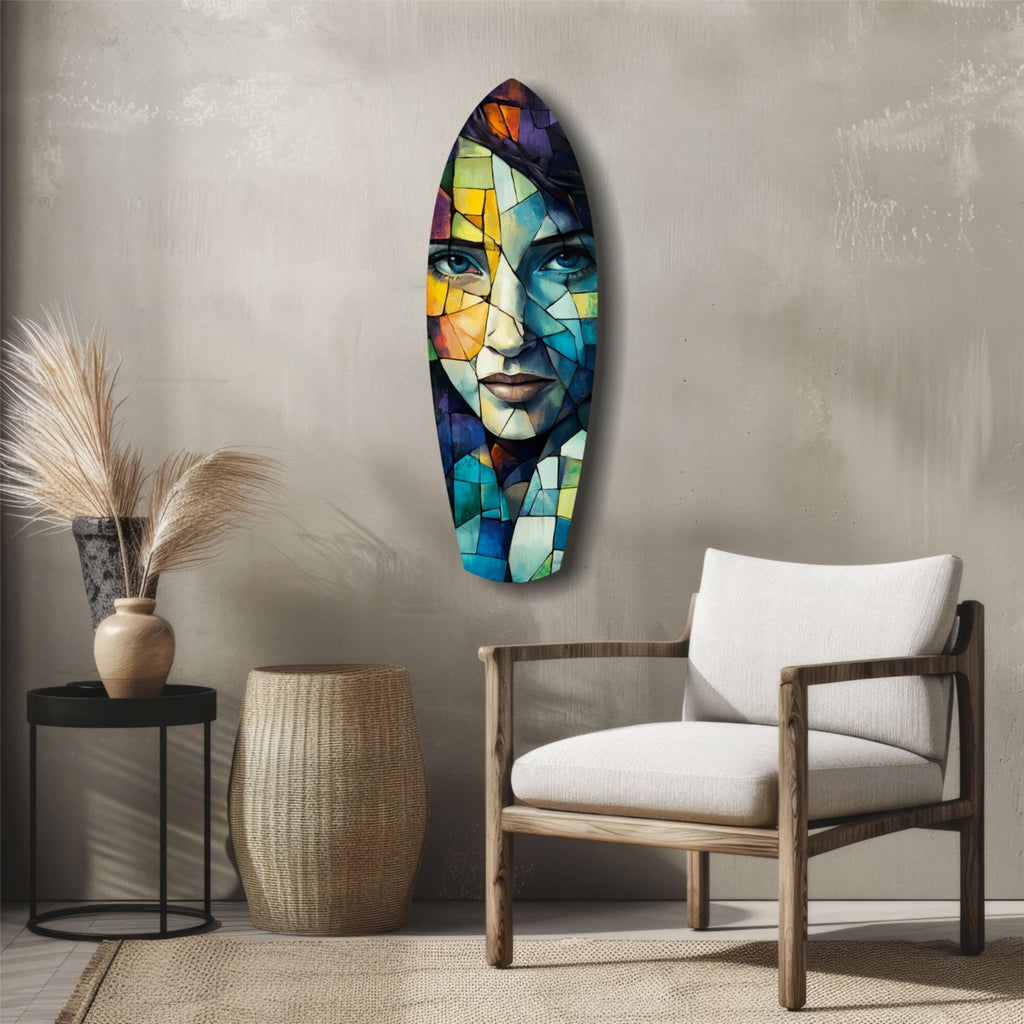 Fragmented Beauty Glass Wall Art-4