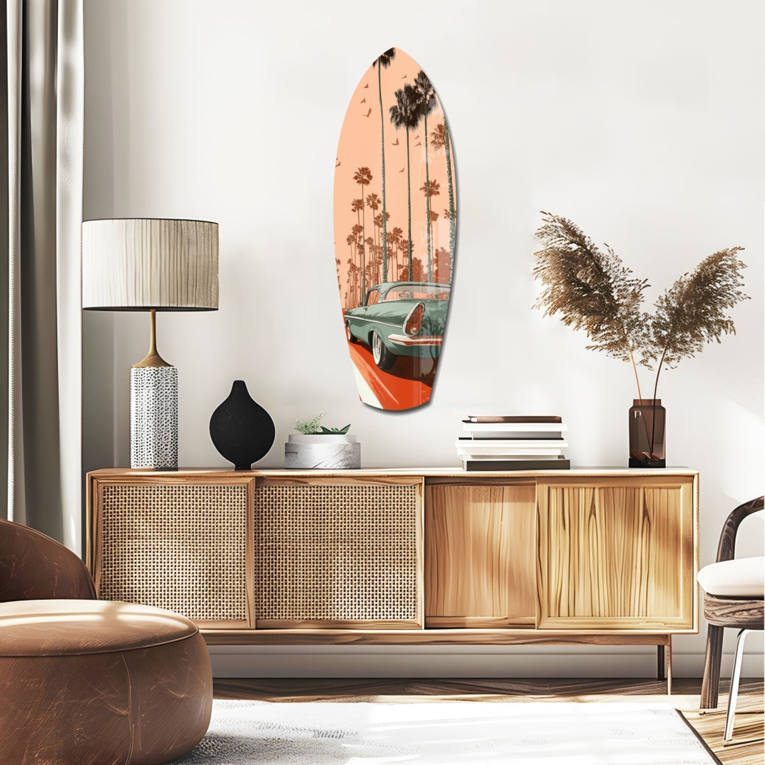 California Dreams V2 Glass Wall Art-1