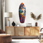 Alone Wolf V3 Glass Wall Art-1