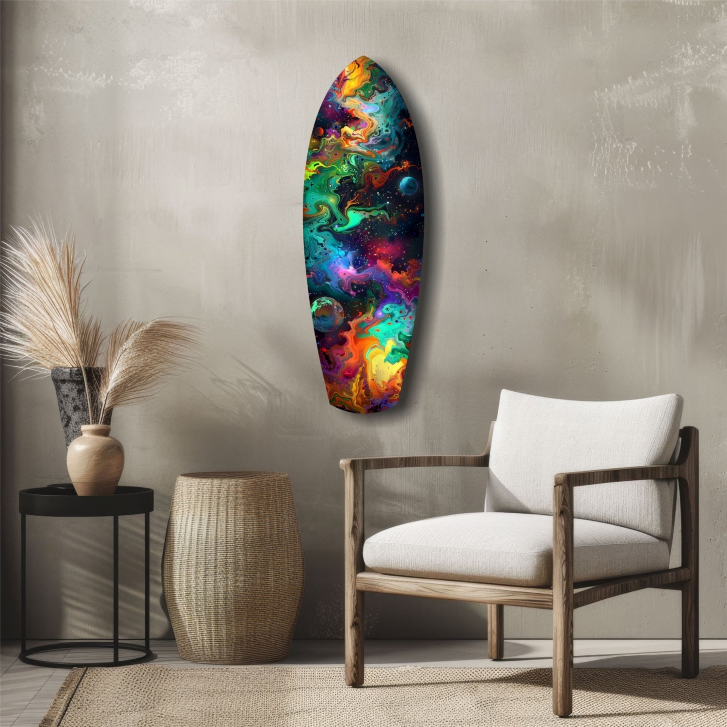 Kinetic Cosmos Glass Wall Art-4