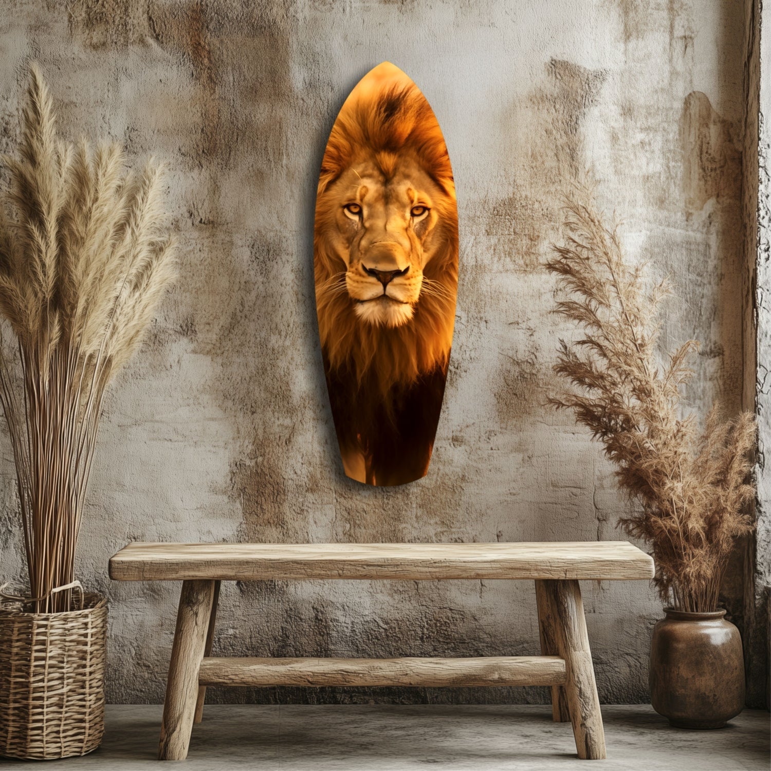 Mr Lion Glass Wall Art-2