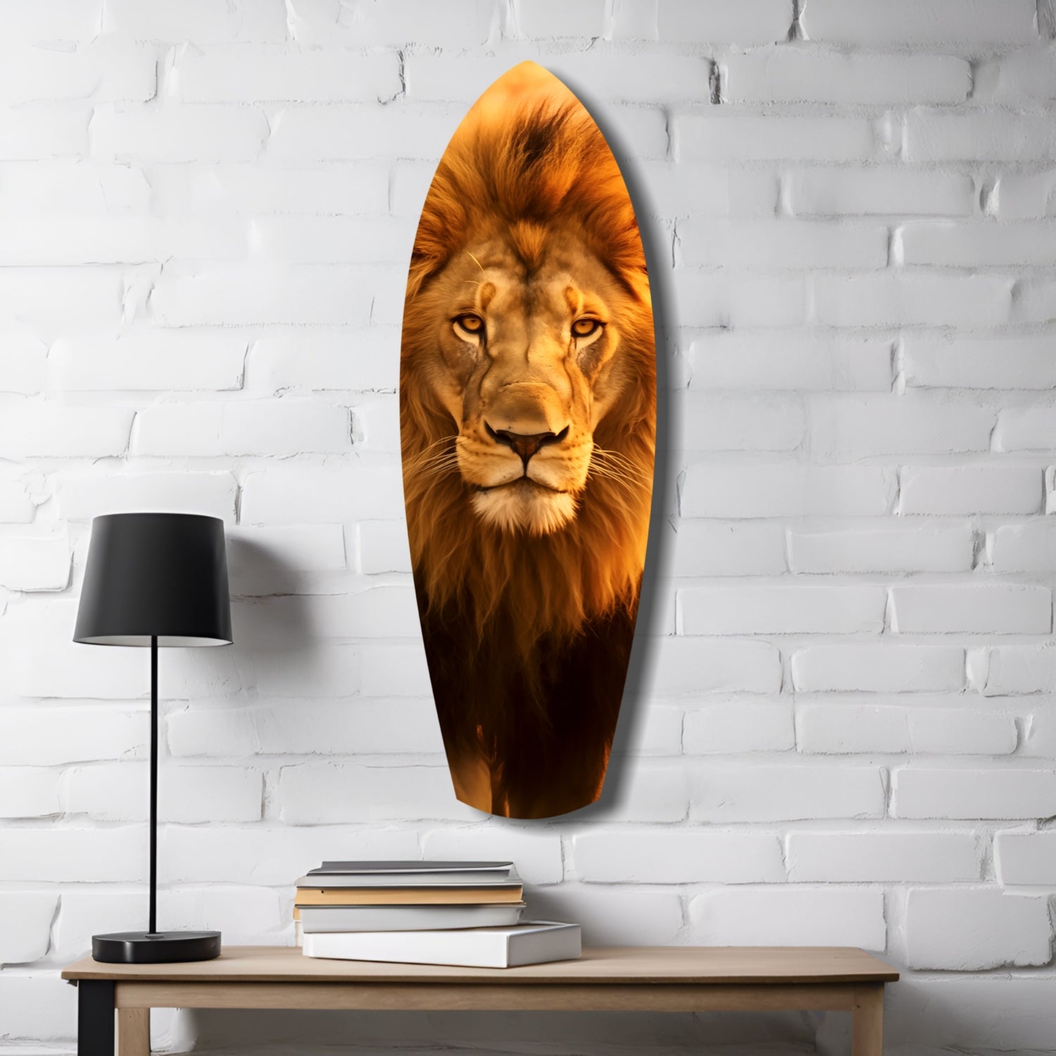 Mr Lion Glass Wall Art-3